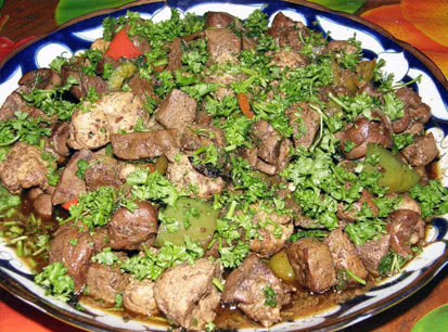 Кавказские блюда из мяса